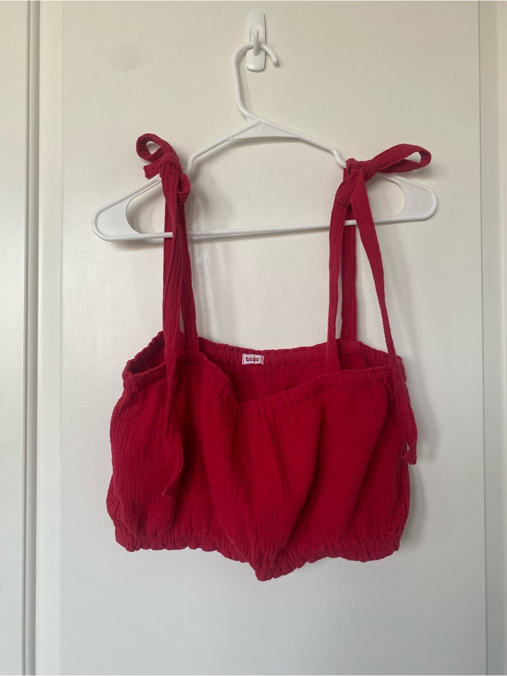 Bees & Bones Red Crop Top S/M